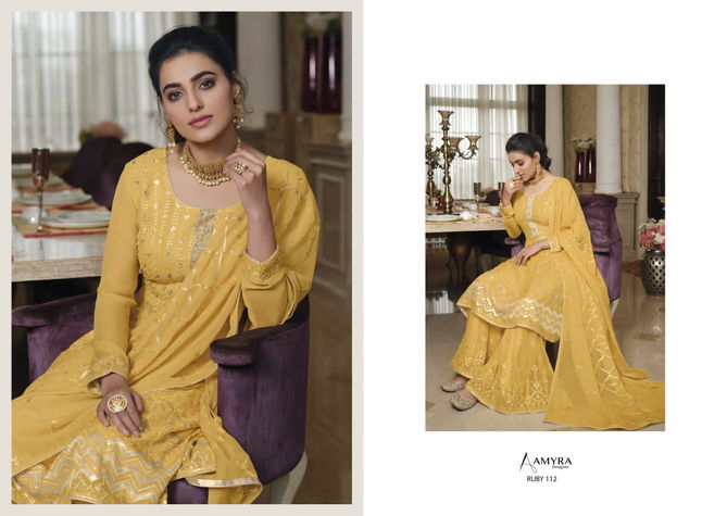 Ruby Vol 3 By Amyra Georgette Sharara Suits Catalog